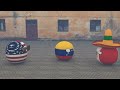Mexico y Estados Unidos en Venezuela - Countryballs 3D