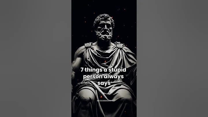 7 Things A STUPID Person Always Says #stoicism #shorts