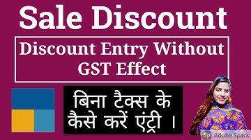 Without GST sale discount entry in Tally Prime l how to pass sale discount entry without GST