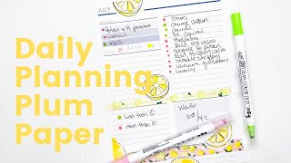 Daily Plan With Me - Plum Paper Planner | Planning With Kristen
