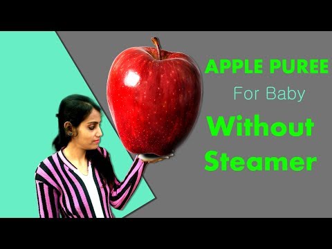 how-to-steam-apple-for-baby-|-apple-puree-|-without-steamer