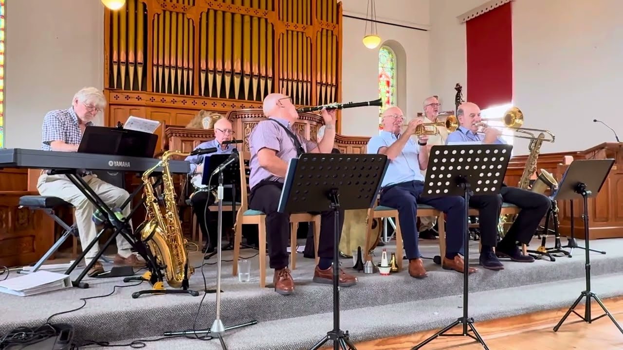 John Maddocks Jazzmen playing Flat foot at the 36th Bude Jazz Festival 2025.....