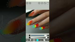 раскрашивания ногтей приложение Ibis paint X
