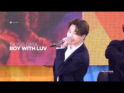190515 방탄소년단 지민 (BTS JIMIN) - 작은 것들을 위한 시 BOY WITH LUV(JIMIN FOCUS 4K fancam)