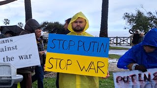 Год войны/ митинги/ путина в тюрьму/путин выводи войска/ Слава Украине/ Свободу политзаключённым