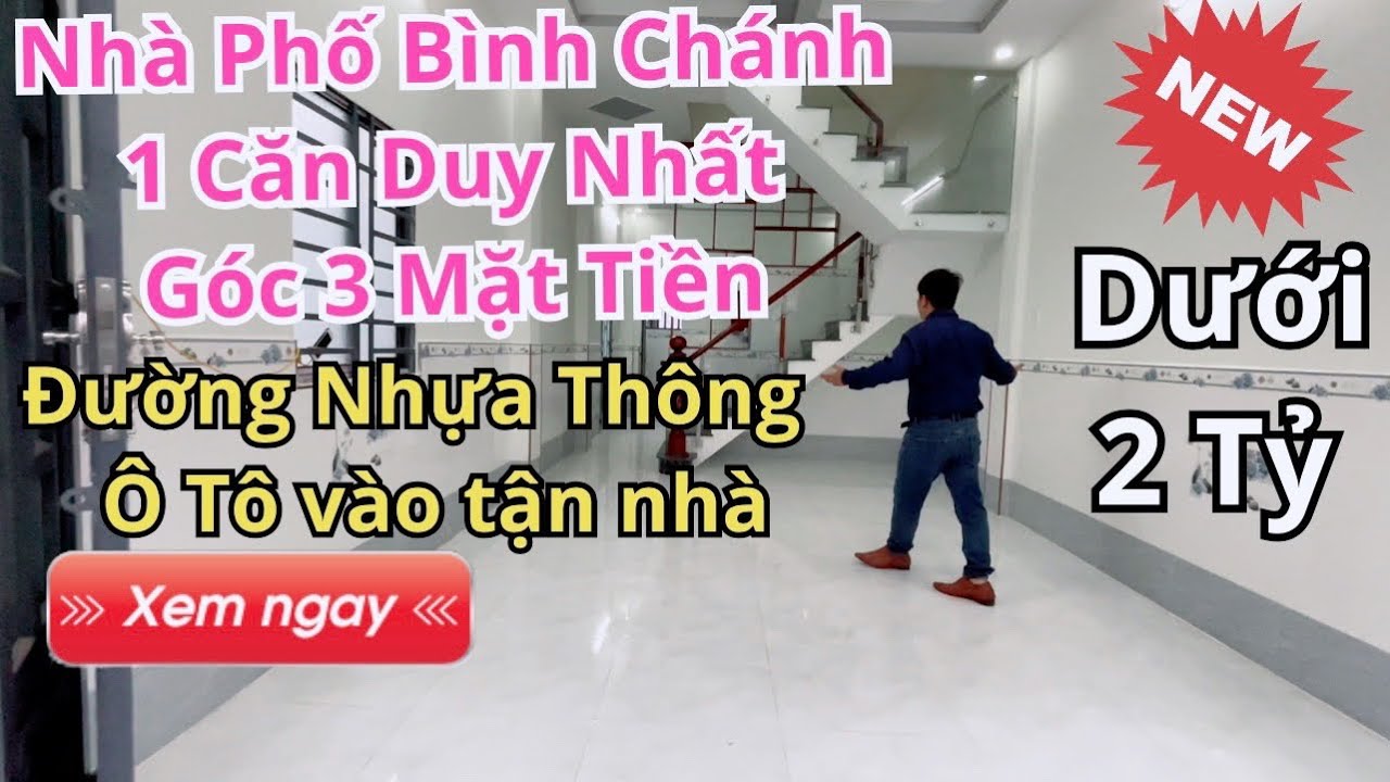 Nhà Bình Chánh-Duy Nhất Căn Góc 3 Mặt Tiền-Đường Nhựa Xe Ô Tô-Giá ...