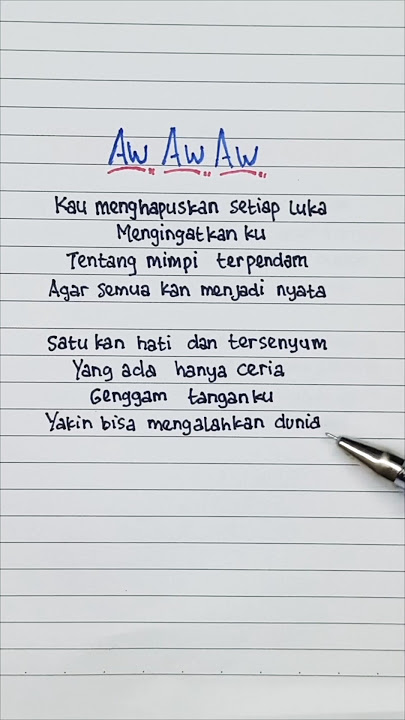 AW AW AW - Super Girlies | Lyrics | Lirik lagu | #shorts #shortlirik