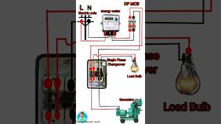 single phase changeover connection | Electric meter & generator connection | shorts shortsfeed