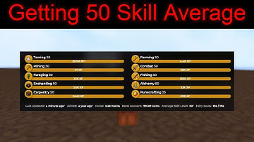 Getting Level 50 Skill Average!!! (Hypixel Skyblock)