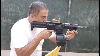 تجربة بندقية الخرز (Airsoft) هل تستطيع تحطيم  الزجاج مع جمال العمواسي