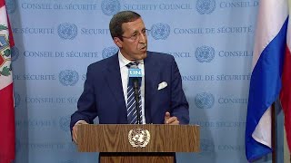 Omar Hilale (Morocco) on the situation concerning Western Sahara - Media Stakeout (27 April 2018)