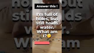 Im Full Of Holes, But Still Holds Water What Am I