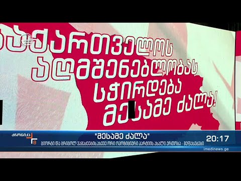 დაანონსებული \"მესამე ძალა\" ორი ვაშაძის ალიანსი აღმოჩნდა ორი პარტიის დამატებით