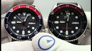 Seiko SKX007K vs SKX007J (and the SKX009K vs J)  What is the difference? Watch and Learn #29