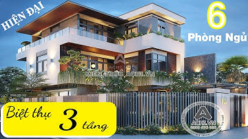 Thiết Kế Biệt Thự 3 Tầng Đẹp Hiện Đại & Sang Trọng | ACHI 34201