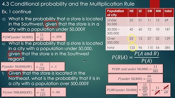 Math 203 Statistic chapter 4.3 conditional probability multiplication rule part 2