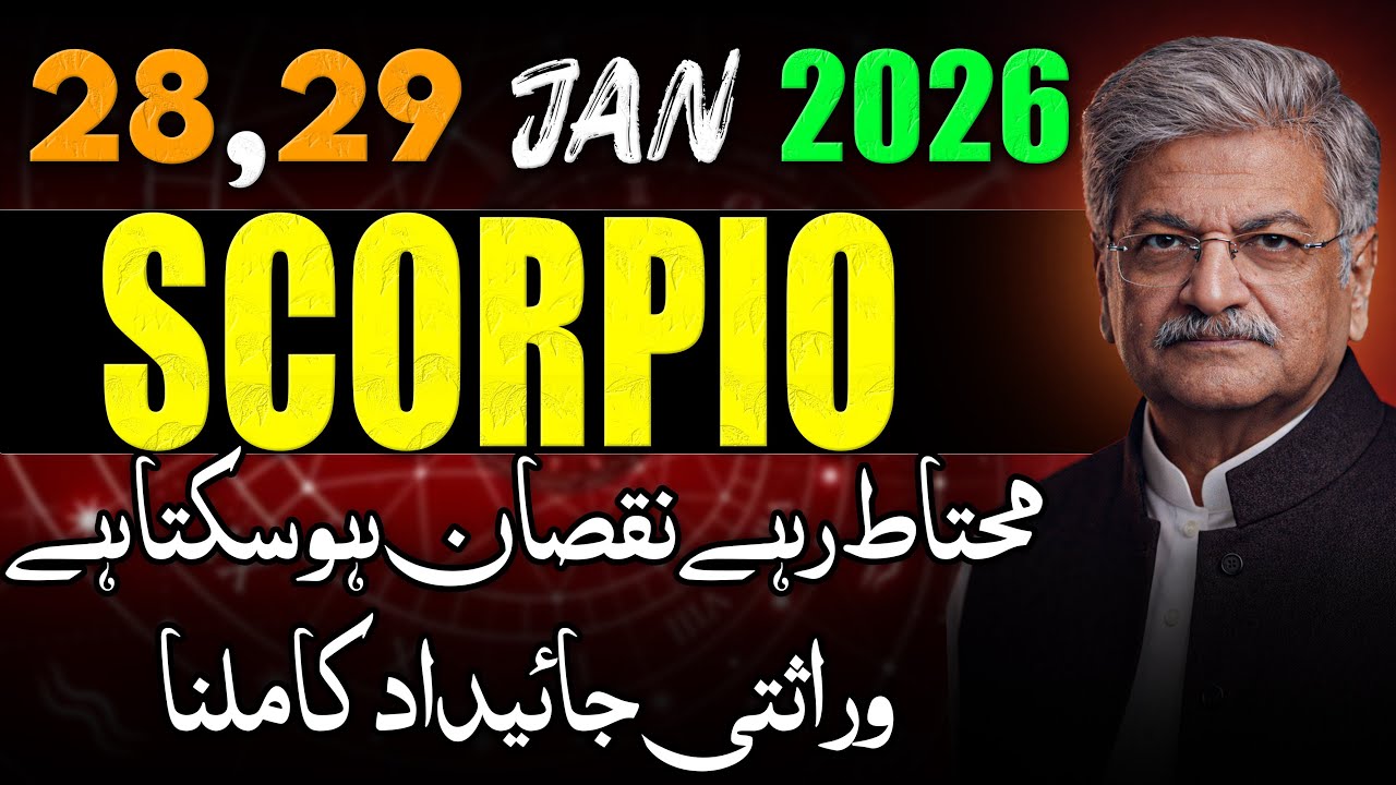 Ajmal Rahi Scorpio Weekly Horoscope | 28, 29 January 2026 | Syed M Ajmal Rahim ...