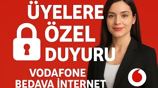 Vodafone Bedava Internet İçin Arastech Youtube Üyelerine Özel Duyuru