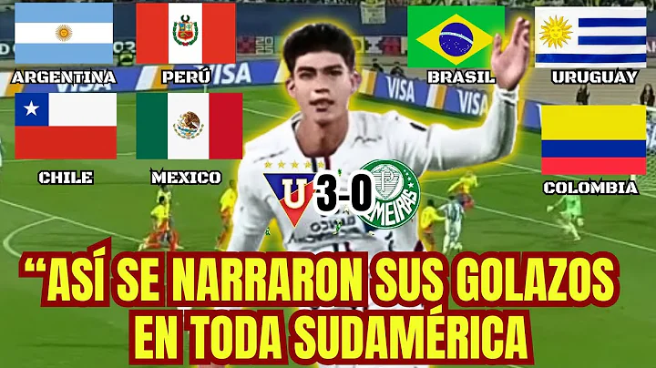 ASI SE NARRARON LOS GOLAZOS DE VILLAMIL QUE DESTROZARÓN A PALMEIRAS / COPA LIBERTADORES