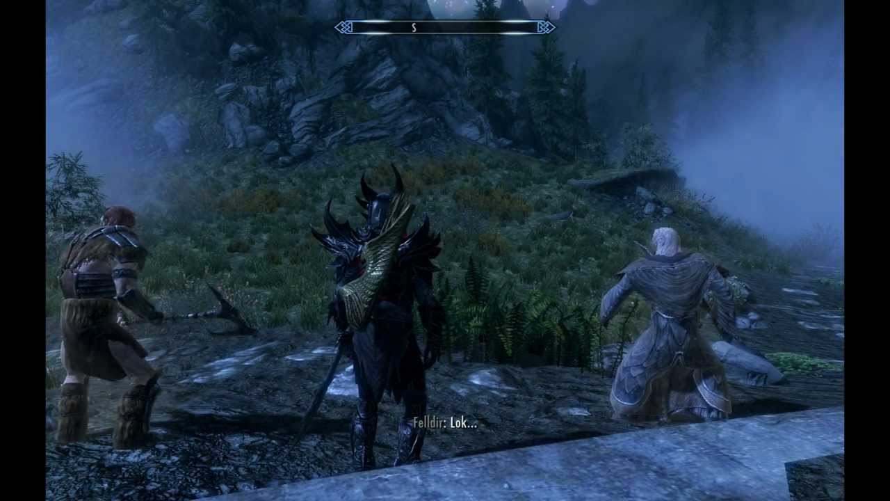 Skyrim - Alduin (Boss Finale) + Dialogo finale con Paarthurnax.