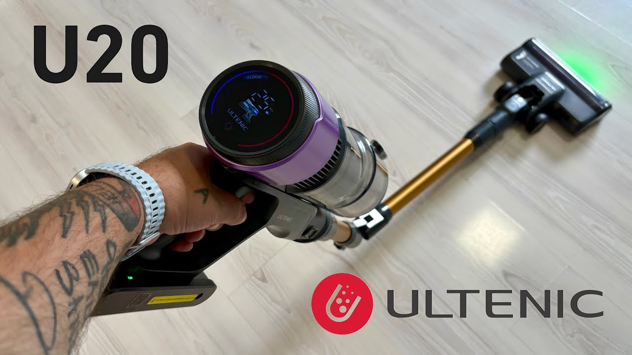 Ultenic U20 Cordless Vacuum Cleaner – 600W, 60-Min Runtime & HEPA Filter