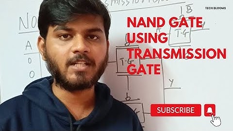 Implement NAND Gate using transmission gates. #trending #transmissiongates #nandgate #cmoslogic#vlsi