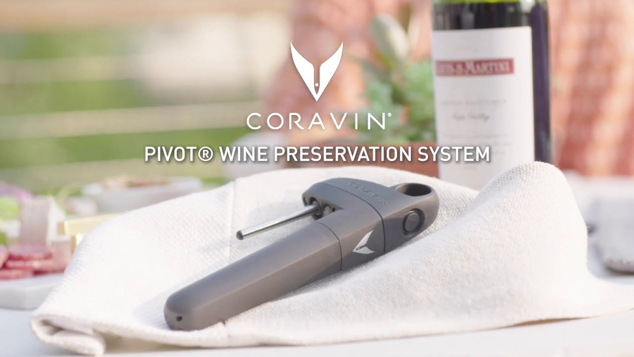 Pivot™ Wine Preservation System (Black) video thumbnail