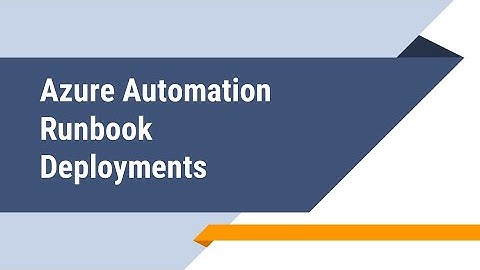Azure Automation Runbook Deployments