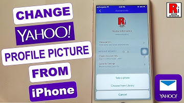HOW TO CHANGE YAHOO PROFILE PICTURE FROM iPhone