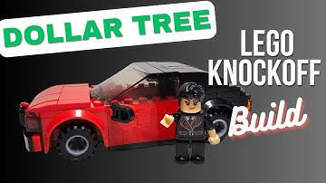 I Built the red $5 (or $3 sometimes) FAKE LEGO Car from Dollar Tree