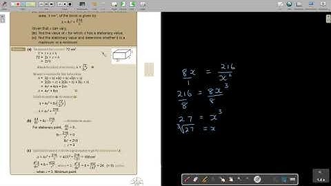 6 32 Applications of Differentiation   Maxima and Minima Problems   part 1
