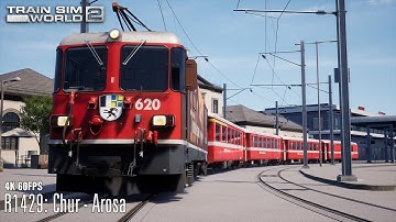 R1429: Chur - Arosa - Arosalinie - Ge 4/4 ii - Train Sim World 2