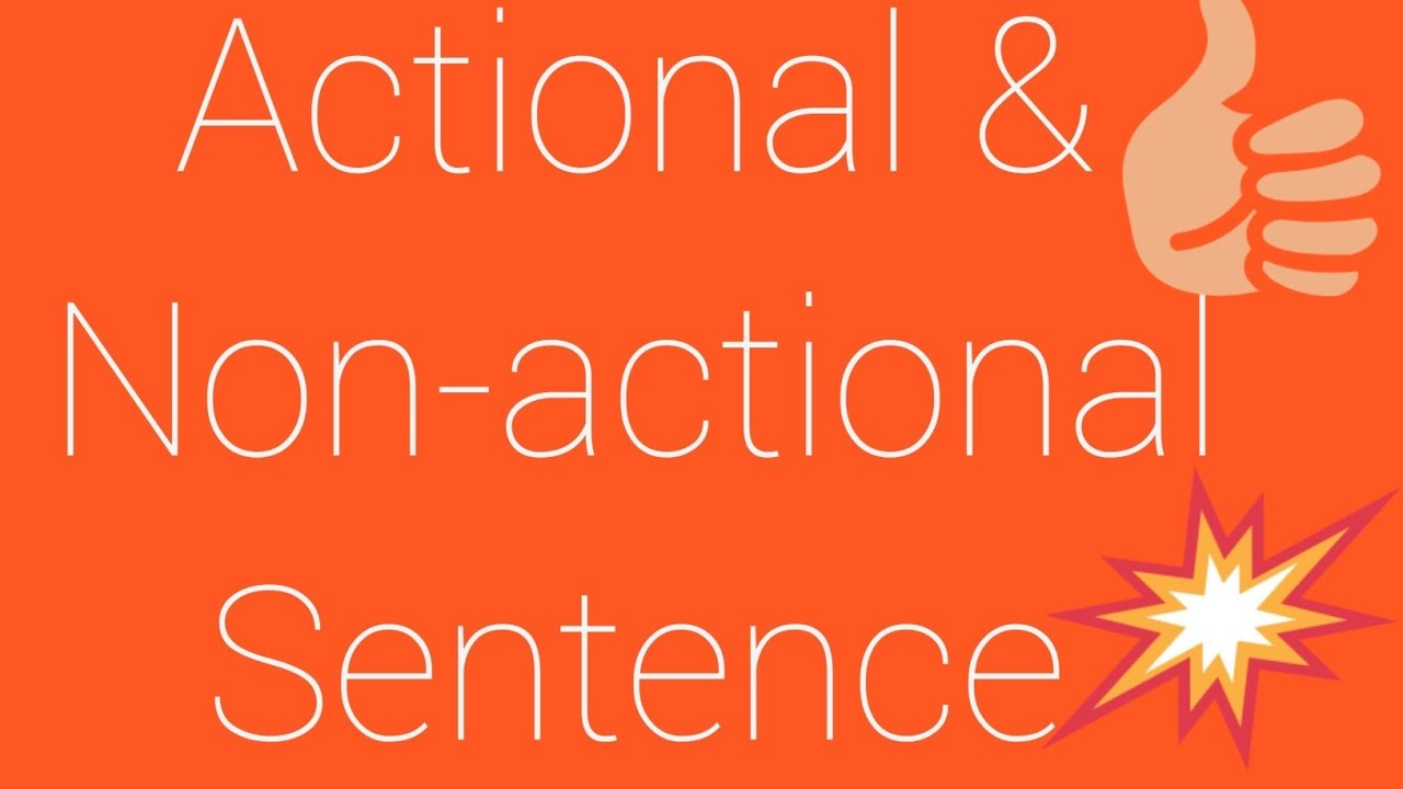 Actional & Non-actional Sentences/Stative - YouTube