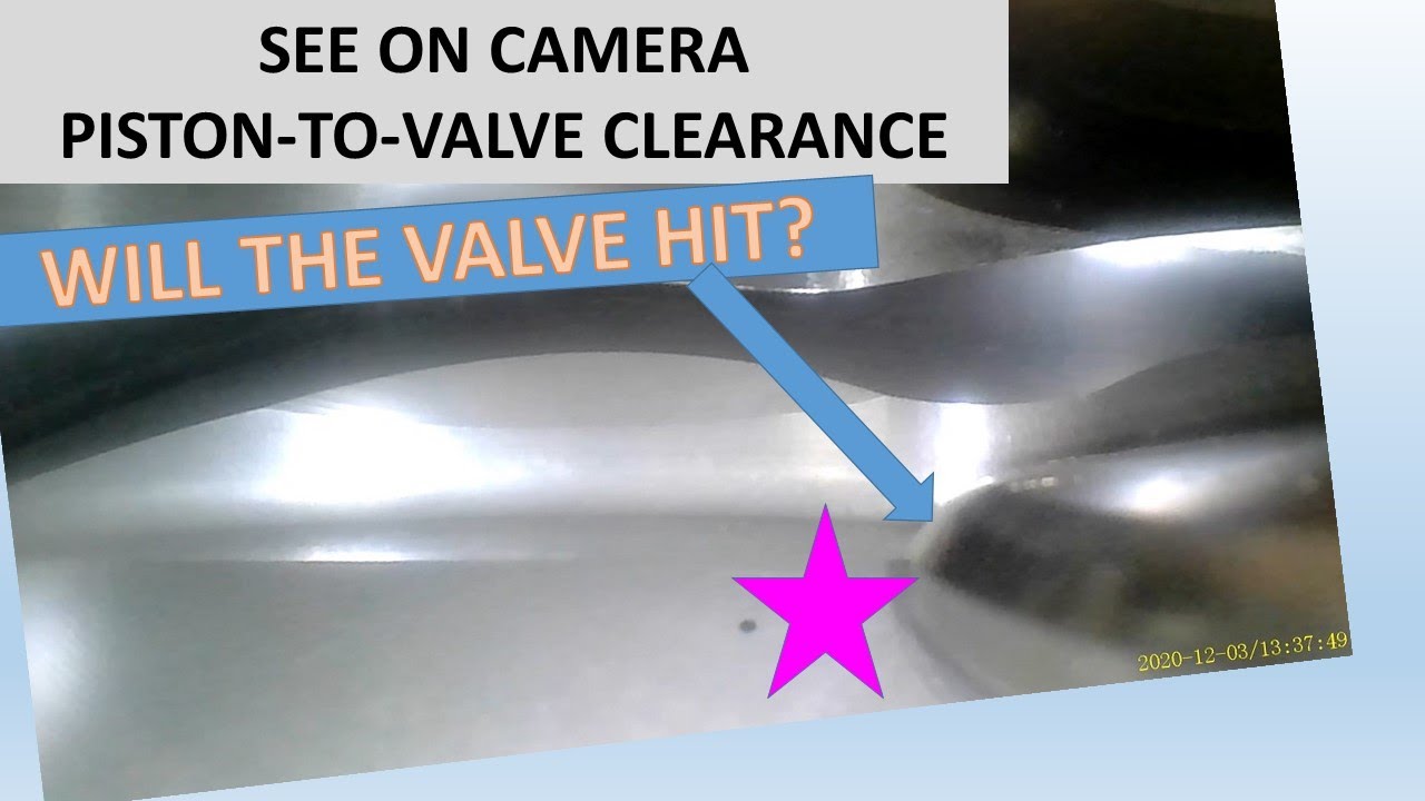 Piston to Valve Clearance on a small block Chevy YouTube