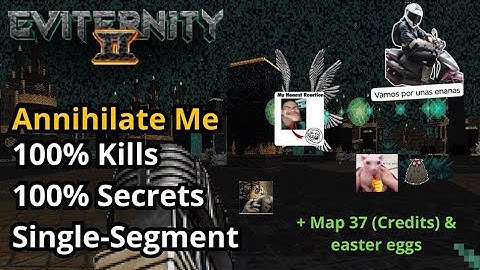 Doom II Eviternity II Map 30 Cosmology Annihilate Me Difficulty 100% (Semi-blind) (+Ending)