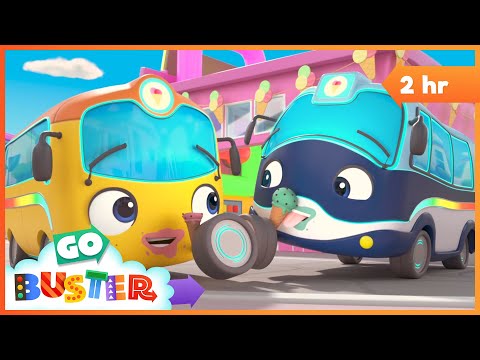 Ice Cream Machine! The Giant Ice Cream Thieves | Go Buster - Bus Cartoons & Kids Stories