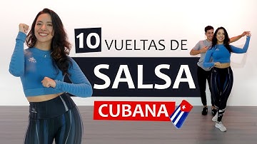🔥Vueltas de SALSA CUBANA - Nivel básico 1
