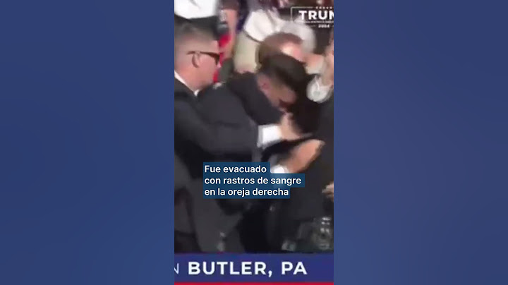 Vídeo del momento en el que Trump resulta herido en un mitin tras varios disparos