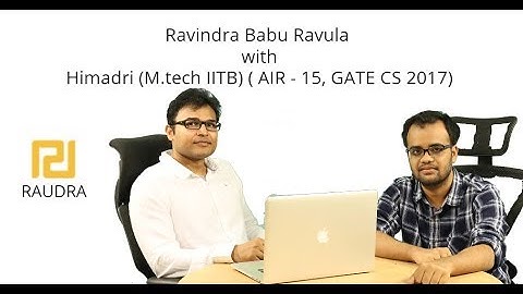 RBR With Himadri : My GATE Journey & Life at IIT B | Ravindrababu Ravula