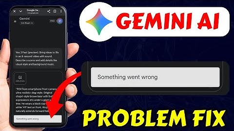 Gemini Something Went To Wrong Today || Google Veo 3 Something Went Wrong Problem | Gemini Veo Error