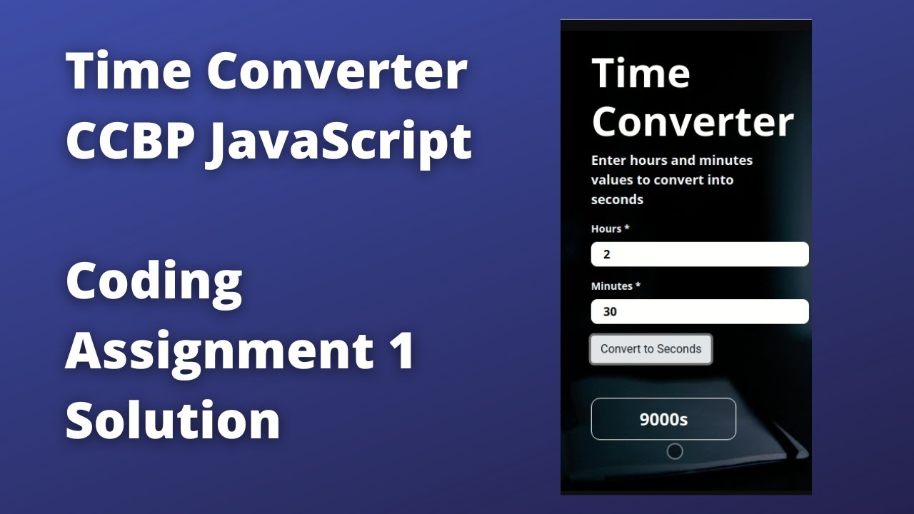 time converter in javascript assignment expert