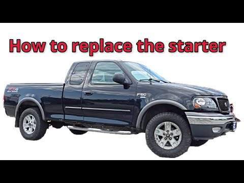 How To Replace The Starter In A 2002 Ford F-150 5.4L Engine And Repair Corroded Starter Wiring.