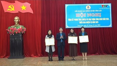 Liên đoàn Lao động huyện Vĩnh Lộc được tặng Cờ thi đua đơn vị dẫn đầu xuất sắc năm 2024