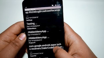 Android Hidden Menus App
