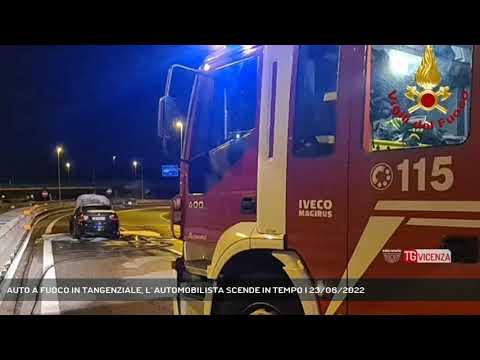 AUTO A FUOCO IN TANGENZIALE, L' AUTOMOBILISTA SCENDE IN TEMPO | 23/06/2022