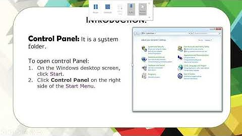 Class5 Newch3 Session1(Introduction to Windows 7)