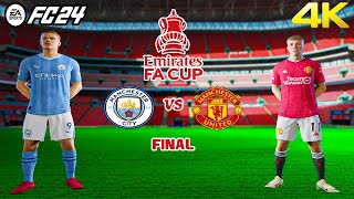 Manchester City vs Manchester United - FA Cup Final Full Match | FC 24 Gameplay