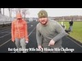 Fat Guy VS Skinny Wife - Sub 8 Minute Mile Challenge - W/ Drone coverage