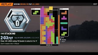 TETR.IO - 1-8 Stacking Achievement