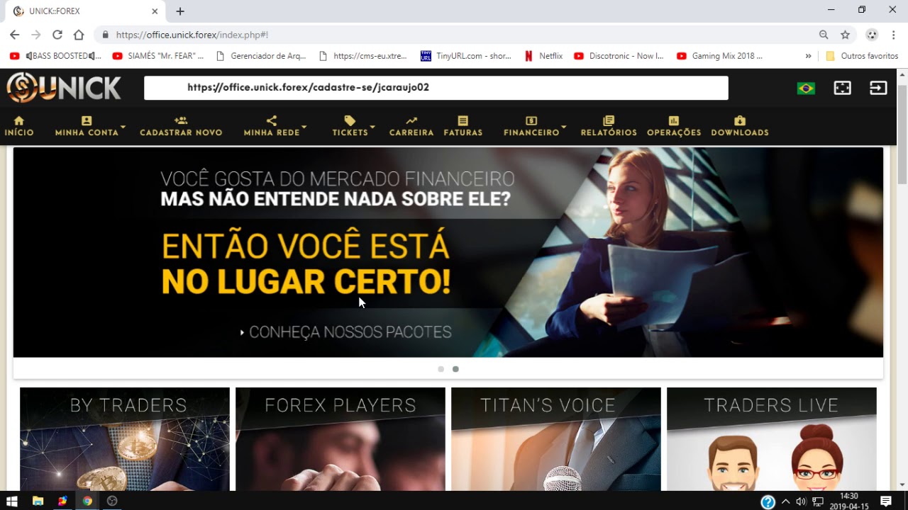 Unick Forex - Prova de Saque